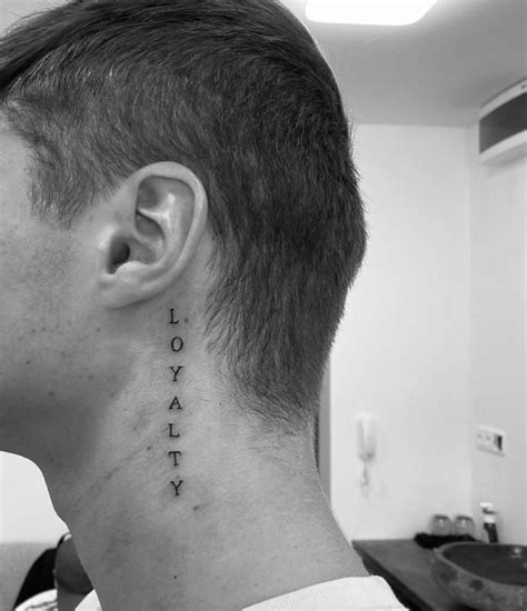 loyalty neck tattoo